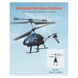Elicopter cu telecomanda, 2.4 Ghz, 3 canale, Functii Sus/jos, înainte/înapoi, rotire stânga/dreapta, Lumini Led 7 culori