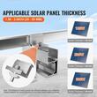 Set 40 cleme de capat Z, Reglabile, pentru panouri solare 100-300 W, Aluminiu, 50 x 45.5 x 34.3 mm