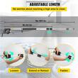 Lance telescopica pentru masini de spalat cu presiune, 5 duze, Lungime de lucru 1.5-5.4 m, max 275 Bar, Aluminiu/Inox