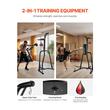Suport pentru sac de box 2 in 1, Otel, 143x126x214 cm, Negru, max 65 kg, Inaltime reglabila 179-214 cm