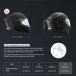 Casca protectie moto cu ochelari integrati, Slot Bluetooth, Unisex, 2 x lentile, Negru Mat, Marimea XL