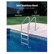 Scara pentru piscine, Inox, 3 trepte, balustrade dubla, max 120 kg, dimensiune 655 x 600 x 1580 mm