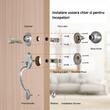 Set yala si manere, Zinc, Argintiu, stanga/dreapta, Aspect retro, 3 chei