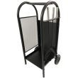 Suport mobil pentru lemne Strend Pro Homefire LR802, otel, cu 3 unelte, 35x31x81 cm