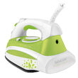 Fier de calcat, talpa ceramica, 2200 W, Abur, functie auto-curatare, Alb/Verde