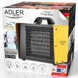 Aeroterma ceramica Adler 3000 W, 3 trepte, dimensiune 30 x 29 x 29 cm