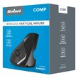 Mouse vertical Wireless, Rezoluție senzor 800/1200/1600 dpi, Negru, 5 butoane