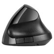 Mouse vertical Wireless, Rezoluție senzor 800/1200/1600 dpi, Negru, 5 butoane