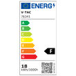 Plafoniera led, 18W, 1830 lm, 4000K, Diametru 250 mm, Negru