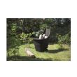 Carucior pentru gradina Keter Easy Go 50 L, 51x56x84 cm, Negru, 2 roti