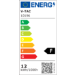 Plafoniera led rotunda pentru exterior/interior, 12 W, lumina naturala 4000K, 1160 lm, dimensiune 151 x 38 mm, IP54, Alba