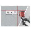 Laser in cruce cu doua fascicule rosii  Kapro 842 Prolaser® Bambino, IP54, 15m, pentru trasat si nivelat
