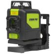 Nivela laser, Strend Pro Industrial HP-NT411G, linie incrucisata, 4x1.5V, lungime 30m