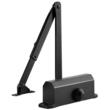Brat amortizor hidraulic, pentru inchidere usa max 85 kg, Aluminiu, 184 x 76 x 66.5 mm, Negru