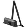 Brat amortizor hidraulic, pentru inchidere usa max 85 kg, Aluminiu, 184 x 76 x 66.5 mm, Negru