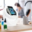 Oglinda make-up cu led, boxa Bluetooth si suport telefon, 3 nivele de luminozitate, alimentare USB