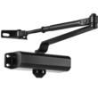 Brat amortizor hidraulic, pentru inchidere usa max 45 kg, Aluminiu, 144 x 60 x 56 mm mm, Negru