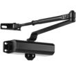 Brat amortizor hidraulic, pentru inchidere usa max 85 kg, Aluminiu, 184 x 76 x 66.5 mm, Negru