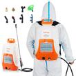 Aparat de stropit cu acumulator, Vevor 12 V / 8 Ah Litiu-Ion, capacitate 15 l, 8 duze, 2 baghete, tip rucsac, Debit 4.1 l/min
