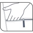 Carucior cumparaturi Gimi Argo, Rosu, 45 L