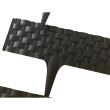 Set 3 borduri pentru delimitare gradina Rattan Palisade 2.4 m, 820x95/200 mm, Maro