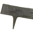 Set 3 borduri pentru delimitare gradina Stone Palisade 2.4 m, 820x95/200 mm, Maro