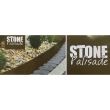 Set 3 borduri pentru delimitare gradina Stone Palisade 2.4 m, 820x95/200 mm, Maro