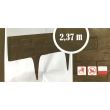 Set 3 borduri pentru delimitare gradina Stone Palisade 2.4 m, 820x95/200 mm, Maro
