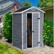 Casuta de gradina pentru unelte Keter Manor 4x3, dimensiune 128x94x196 cm, protectie UV