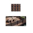 Paravan pentru balcoane sau terase, Strend Pro Polyratan 77,  dimensiune 0.9x3 m, UV, 800 g/m2