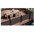 Paravan pentru balcoane sau terase, Strend Pro Polyratan 77,  dimensiune 0.9x3 m, UV, 800 g/m2