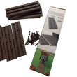 Set pasarela pentru gradina Strend Pro RIP708, 30x8 cm, 16 buc, maro