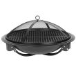 Gratar portabil Strend Pro Homfire, dimensiune 545x400mm, cu capac protectie