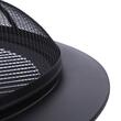 Gratar pe carbune, Diametrul 40 cm, Negru, Inaltime 50 cm, Otel