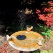 Fantana arteziana solara Strend Pro Garden, IPX8, 16x4 cm, 4 duze, inaltime jet 40cm