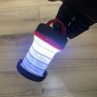 Lanterna si lampa Strend Pro Camping, pliabila, 3xAA, rosu, 8.5x5 / 13 cm