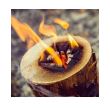 Lumanare bustean, Strend Pro Woodson Citronella, contra tantarilor, timp ardere 2 ore