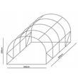 Sera de gradina, 300x600x200 cm, structura Aluminiu, folie PE 140g/m² cu filtru UV4