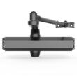 Brat amortizor hidraulic, pentru inchidere usa max 120 kg, Aluminiu, 253 x 83 x 74 mm, Negru