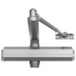 Brat amortizor hidraulic, pentru inchidere usa max 150 kg, Aluminiu, 253 x 83 x 74 mm, Argintiu