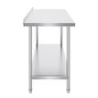 Masa de lucru Inox, pentru preparare alimente, 610x1524x914 mm, 1 x rafturi