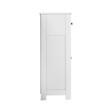 Dulap de baie, 2 usi si 4 sertare, MDF, Alb, 3 rafturi, 300 x 800 x 810 mm, kit anti-rasturnare, pentru accesorii baie