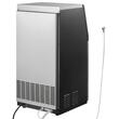 Aparat de facut gheata, 45 kg/zi, Stocare 14 kg, Afisaj led, Auto-Curatare, Inox, 36 de cuburi pe ciclu