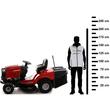 Tractoras pentru gazon, Troy Bilt Horse 105T-R, Caroserie Otel, Putere nominala 22 CP, Benzina, Diametru 105 cm, Inaltime taiere 30-95 mm, Transmisie Hidrostatica, 240 l