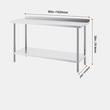 Masa de lucru Inox, pentru preparare alimente, 610x1524x914 mm, 1 x rafturi