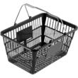 Set 12 cosuri de cumparaturi, capacitate 21 l, Negru, 425 x 305 x 218 mm