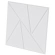 Set 18 panouri acustice fonoabsorbante, 300 x 300 x 10 mm, Autoadezive, Alb