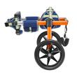 Carucior reabilitare pentru caini, 2 x roti mari, Reglabil Inaltime/ Lungime/Latime, Aluminiu, capacitate 15.8-21.7 kg