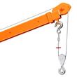 Macara cu brat telescopic pentru camioneta, pivotanta la 360 de grade, Capacitate 500 kg, palan electric, Telecomanda fara fir
