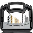 Set 101 burghie, biti, carote, HSS, Cr-V, cutie transport, etichete clare pentru organizare